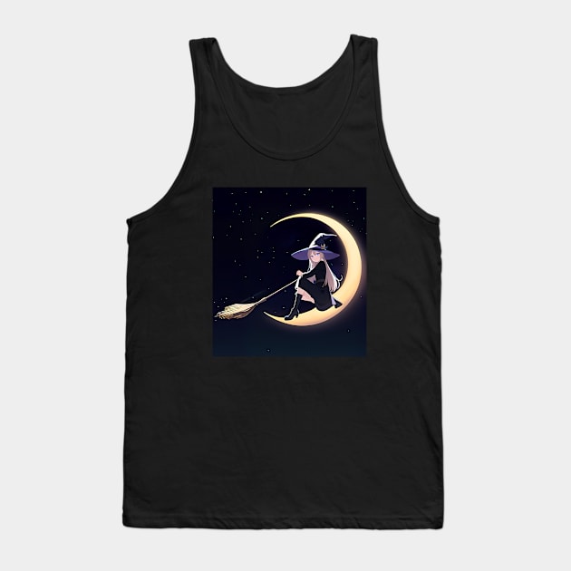 Witch Broomstick Tank Top by Manzo Carey